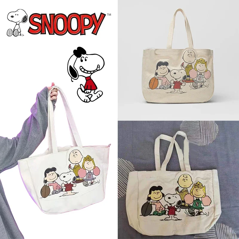 Cartoon Snoopy Charlie Brown Canvas Shoulder Bag Portable Kawaii Small Mini Tote Bag Women Cute Shopping Travel Storage Bag Gift
Cartoon Snoopy Charlie Brown Canvas Shoulder Bag Portable Kawaii Small Mini Tote Bag Women Cute Shopping Travel Storage Bag Gift