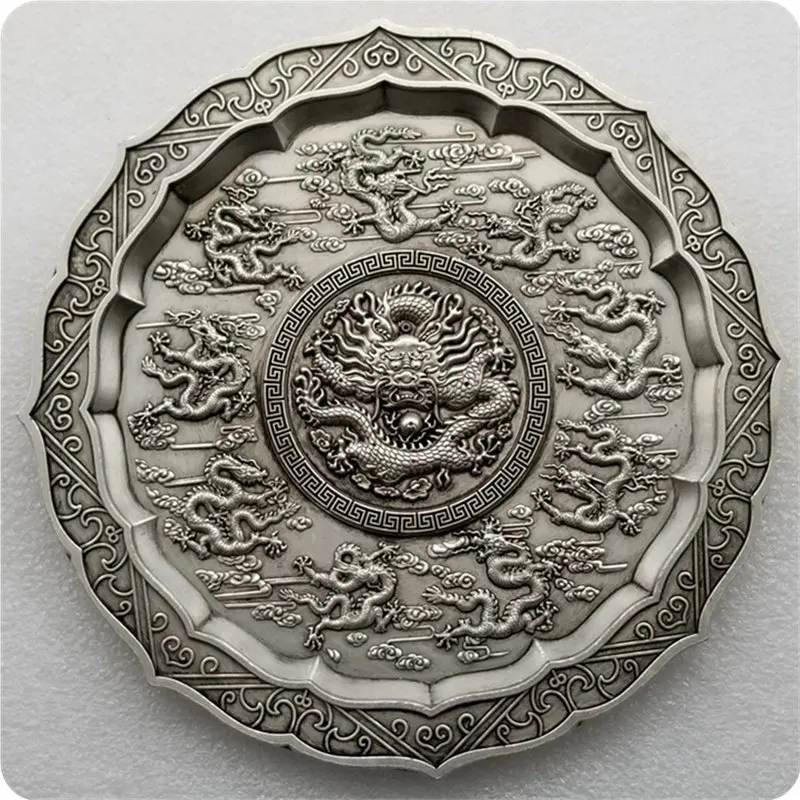 Antique Crafts Silver Bowls and Chopsticks Galactic Disk Dragon and Phoenix Galactic Disk Disc Furnishings #33
Antique Crafts Silver Bowls and Chopsticks Galactic Disk Dragon and Phoenix Galactic Disk Disc Furnishings #33