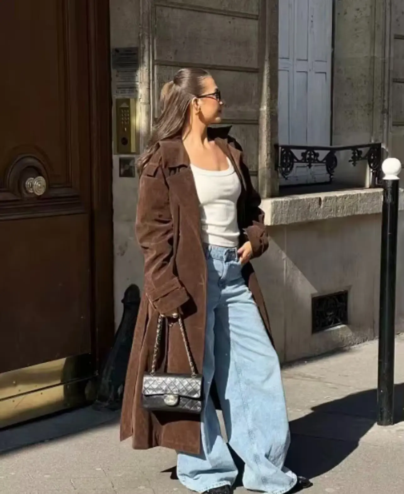 Женский плащ, повседневная куртка с поясом, модная верхняя одежда свободного покроя
Женский плащ, повседневная куртка с поясом, модная верхняя одежда свободного покроя