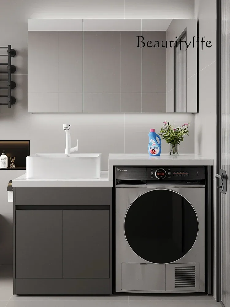 bathroom accessories set On the platform basin rock slab balcony washing machine integrated cabinet combination sink washing sig
bathroom accessories set On the platform basin rock slab balcony washing machine integrated cabinet combination sink washing sig