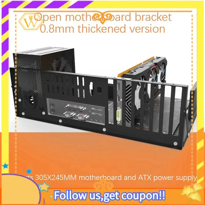 Latest-2X Mining Frame Mining ETH Motherboard Bracket Thickened Bitcoin Mining Rig Case Support ITX/ Mini ATX For 8 GPU(ATX)
Latest-2X Mining Frame Mining ETH Motherboard Bracket Thickened Bitcoin Mining Rig Case Support ITX/ Mini ATX For 8 GPU(ATX)