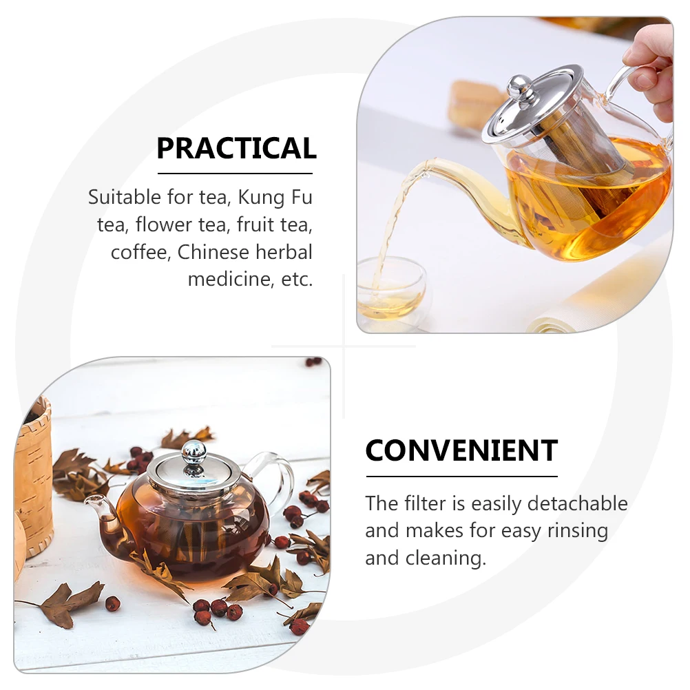 1 шт. стеклянный чайник для дома, прозрачный, термостойкий, с легкоочищаемым фильтром для заваривания чая, кунг-фу, фруктовых и кофейных напитов
1 шт. стеклянный чайник для дома, прозрачный, термостойкий, с легкоочищаемым фильтром для заваривания чая, кунг-фу, фруктовых и кофейных напитов