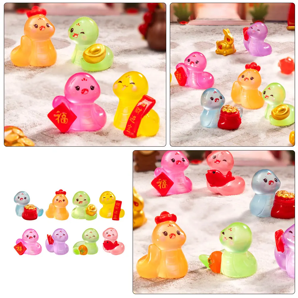 8 PCS Statue Micro Landscape Snake Ornaments Baby Figurines Resin Cartoon Chinese New Year Tree Hanging Decor
8 PCS Statue Micro Landscape Snake Ornaments Baby Figurines Resin Cartoon Chinese New Year Tree Hanging Decor