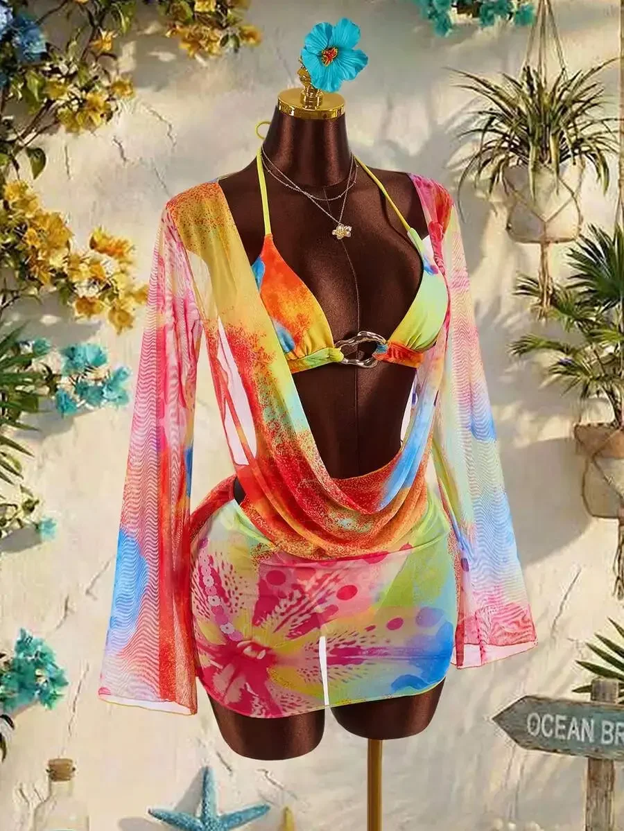 2pcs Womens Avant-Garde Swimwear Cover Up Set For Beach Vacation
2pcs Womens Avant-Garde Swimwear Cover Up Set For Beach Vacation