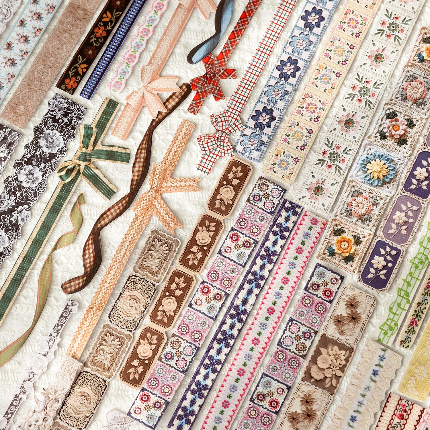 20pcs/pack Woven Satin Ribbon Texture Stickers Scrapbook Diary Junk Journal Decorative Materials Aesthetic Stationery
20pcs/pack Woven Satin Ribbon Texture Stickers Scrapbook Diary Junk Journal Decorative Materials Aesthetic Stationery