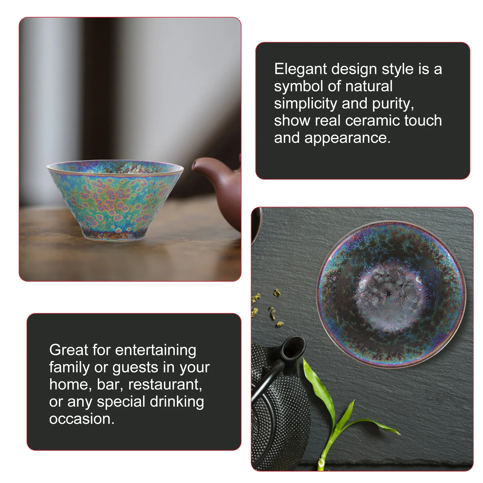 Ceramic Teacup Gongfu Tea Bowl Traditional Friendly Material Safe Odorless for Everyday Use Chinese Teacup 
Ceramic Teacup Gongfu Tea Bowl Traditional Friendly Material Safe Odorless for Everyday Use Chinese Teacup