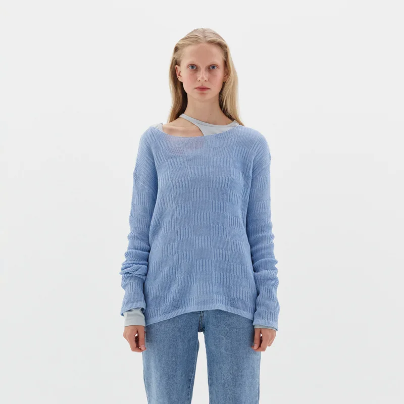 Women's Knitwear 2024 Spring/Summer New Leisure Commute round Neck Drop Shoulder Long Sleeve Pullover Top
Women's Knitwear 2024 Spring/Summer New Leisure Commute round Neck Drop Shoulder Long Sleeve Pullover Top