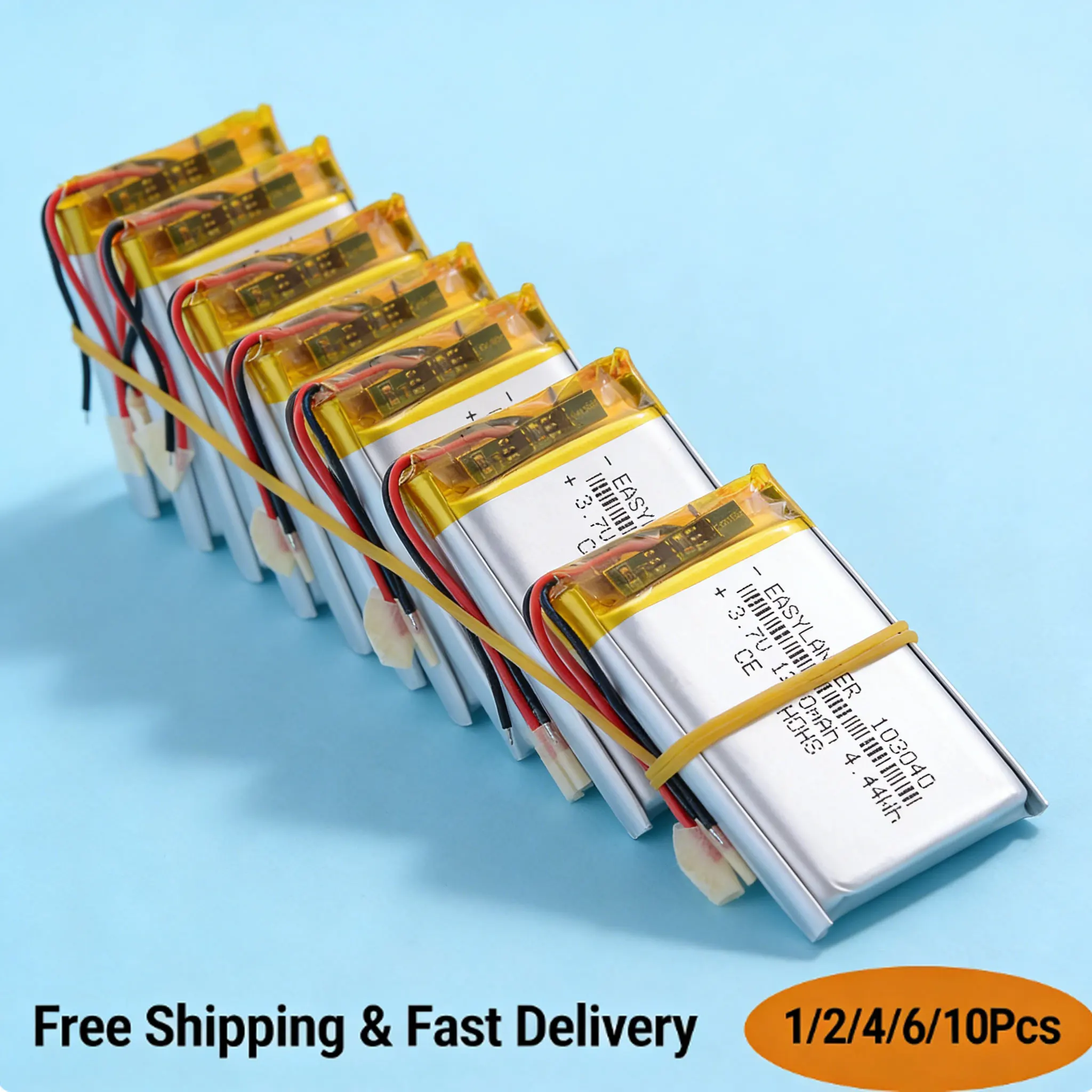 Rechargeable 3.7V 1200mAh Lithium Polymer Battery 103040 for GPS VR DVR MP3 DVD Speaker Power Bank Navigator
Rechargeable 3.7V 1200mAh Lithium Polymer Battery 103040 for GPS VR DVR MP3 DVD Speaker Power Bank Navigator