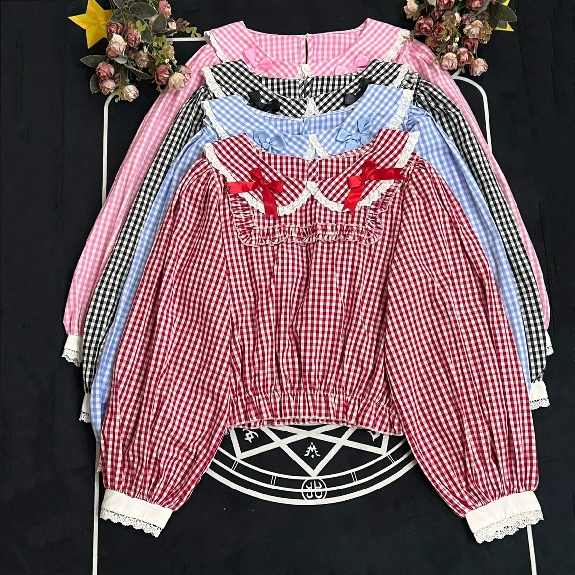 Long Sleeve Kawaii Bow Lace Gothic Plaid Print JK Shirts Preppy Style Women Sweet Lolita Blouses Cutecore Girly Y2K Cute Blusas
Long Sleeve Kawaii Bow Lace Gothic Plaid Print JK Shirts Preppy Style Women Sweet Lolita Blouses Cutecore Girly Y2K Cute Blusas
