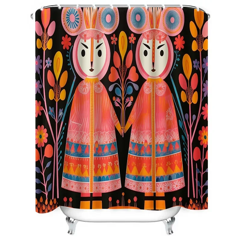 Vibrant Floral Shower Curtain Set Tassel Decorative Bath Rug Modern Bathroom Accessories Kit Multicolored Geometric Design XT6 @
Vibrant Floral Shower Curtain Set Tassel Decorative Bath Rug Modern Bathroom Accessories Kit Multicolored Geometric Design XT6 @