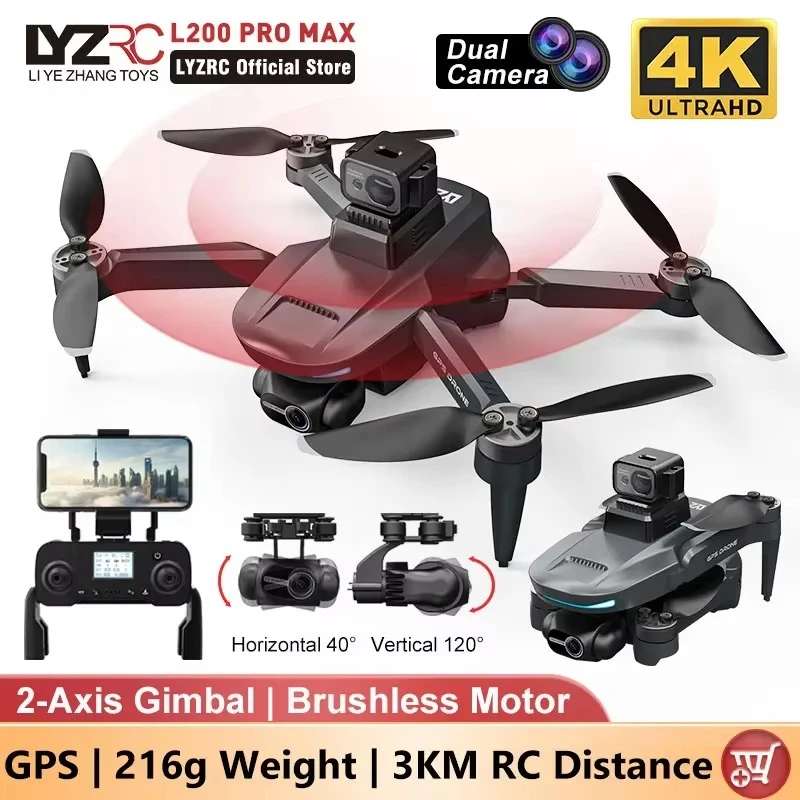 L200 PRO MAX Дрон GPS Бесщеточный двигатель 4K HD Профессиональный FPV Квадрокоптер 2-осевой подвес 360 ° Радиоуправляемый дрон для предотвращения препятствий L200 PRO
L200 PRO MAX Дрон GPS Бесщеточный двигатель 4K HD Профессиональный FPV Квадрокоптер 2-осевой подвес 360 ° Радиоуправляемый дрон для предотвращения препятствий L200 PRO