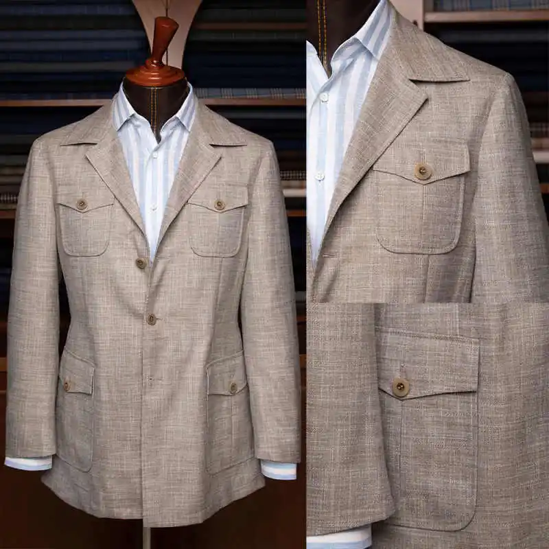 Luxury Khaki Single Breasted Men Suit Peak Lapel Slim Fit Wedding Tuxedo Groom Prom Formal Blazer Custom Made M264279
Luxury Khaki Single Breasted Men Suit Peak Lapel Slim Fit Wedding Tuxedo Groom Prom Formal Blazer Custom Made M264279