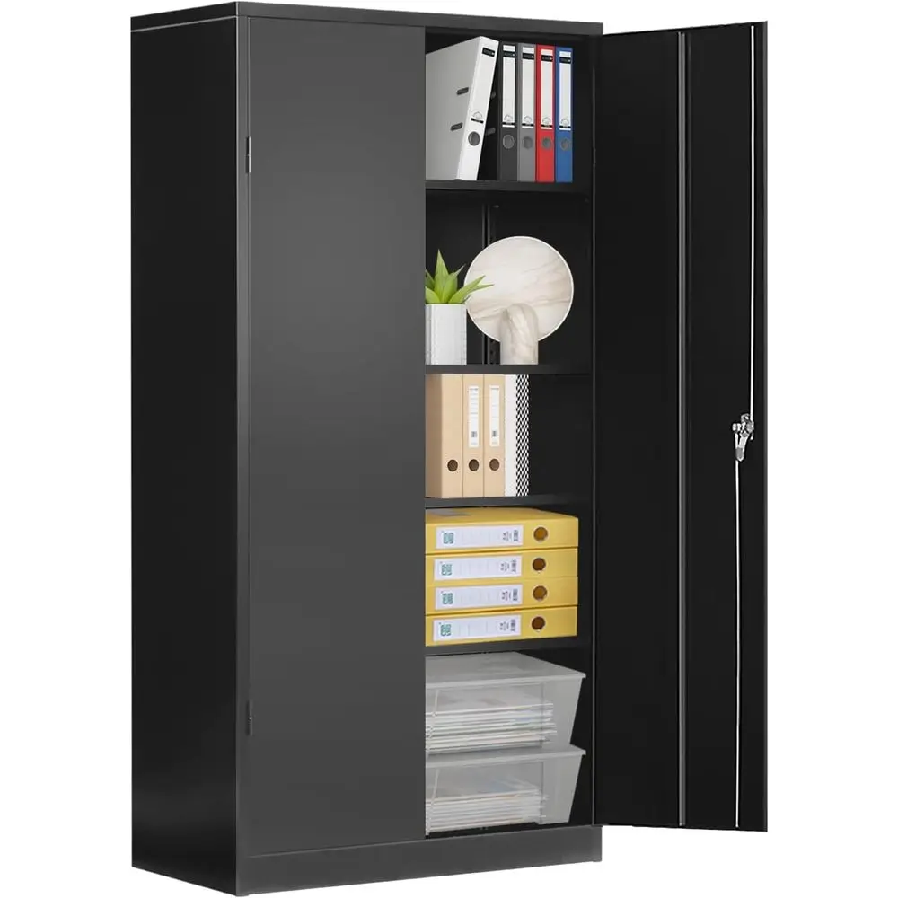 72 Lockable Steel Storage Cabinet with 2 Adjustable Shelves for Home, Office, Garage, and Laundry Room
72 Lockable Steel Storage Cabinet with 2 Adjustable Shelves for Home, Office, Garage, and Laundry Room