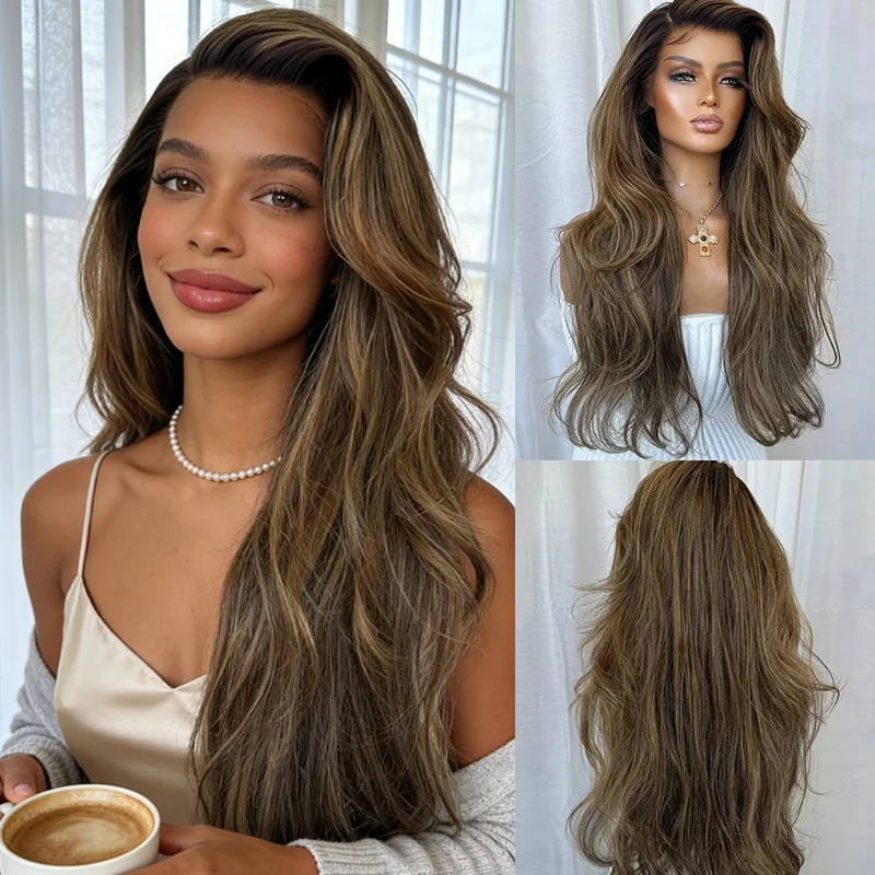 Синтетический парик омбре темно-коричневый с блондными прядями, с HD-кружевом спереди, с возможностью свободной расчески, термостойкий, для женщин любого цвета кожи, с естественной волной
Синтетический парик омбре темно-коричневый с блондными прядями, с HD-кружевом спереди, с возможностью свободной расчески, термостойкий, для женщин любого цвета кожи, с естественной волной