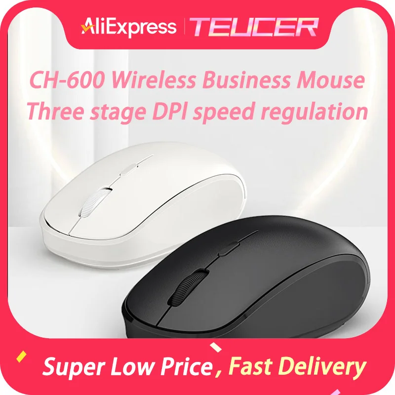 Беспроводная мышь TEUCER CH-600 USB 2.4GHz для бизнеса, матовая поверхность, 3 режима скорости, для ноутбуков и ПК, радиус действия 10 метров
Беспроводная мышь TEUCER CH-600 USB 2.4GHz для бизнеса, матовая поверхность, 3 режима скорости, для ноутбуков и ПК, радиус действия 10 метров
