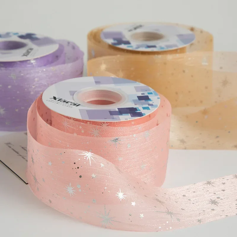 High Quality Yarn Weaving Hair Accessories Clothing Flower Packaging Accessories Ribbon Bow Ribbon Starry Sky Pleated Ribbon 
High Quality Yarn Weaving Hair Accessories Clothing Flower Packaging Accessories Ribbon Bow Ribbon Starry Sky Pleated Ribbon