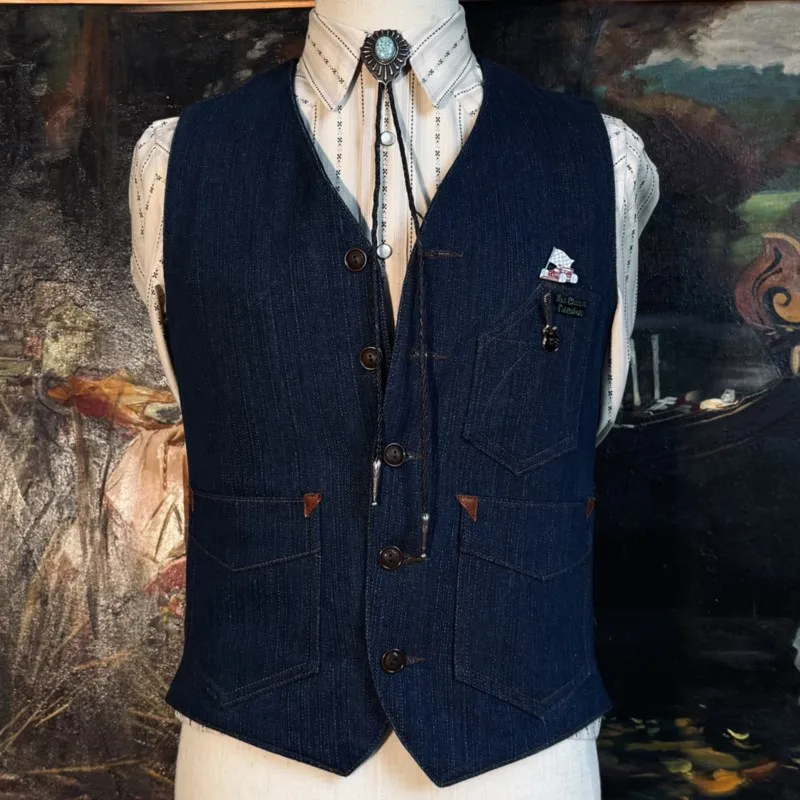 Amekaji Style Casual American Retro Workwear Vest Washed Old Multi-Pocket Men's
Amekaji Style Casual American Retro Workwear Vest Washed Old Multi-Pocket Men's