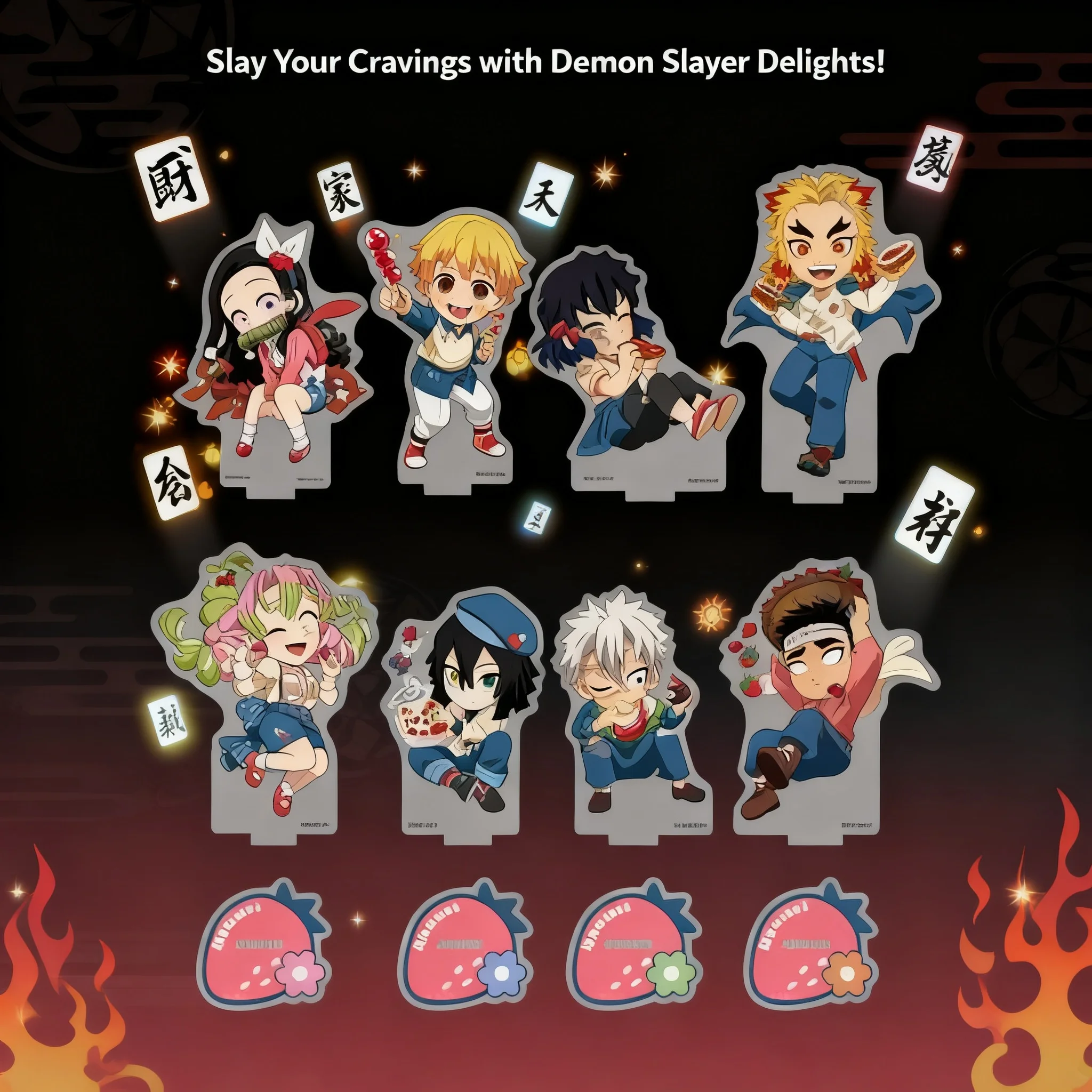 Demon Slayer Kimetsu no Yaiba Strawberry Festival Acrylic Stand A and B Group Heart Badge ufotable Anime Merchandise Collection
Demon Slayer Kimetsu no Yaiba Strawberry Festival Acrylic Stand A and B Group Heart Badge ufotable Anime Merchandise Collection