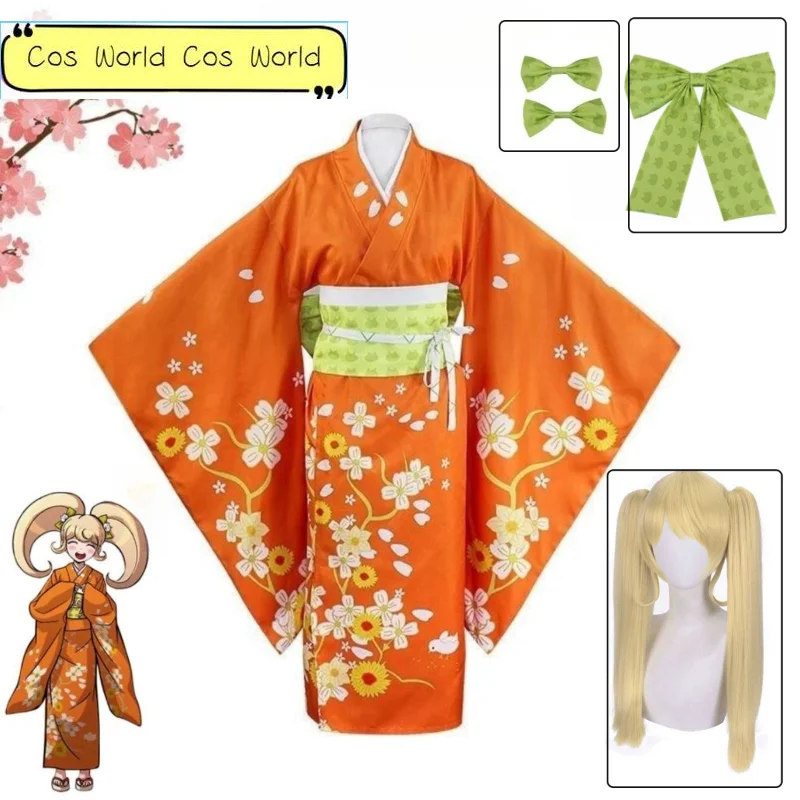 Danganronpa 2 Hiyoko Saionji Cosplay Costume Kimono Adult Women Orange Dress Halloween Carnival Clothing Kostuums
Danganronpa 2 Hiyoko Saionji Cosplay Costume Kimono Adult Women Orange Dress Halloween Carnival Clothing Kostuums