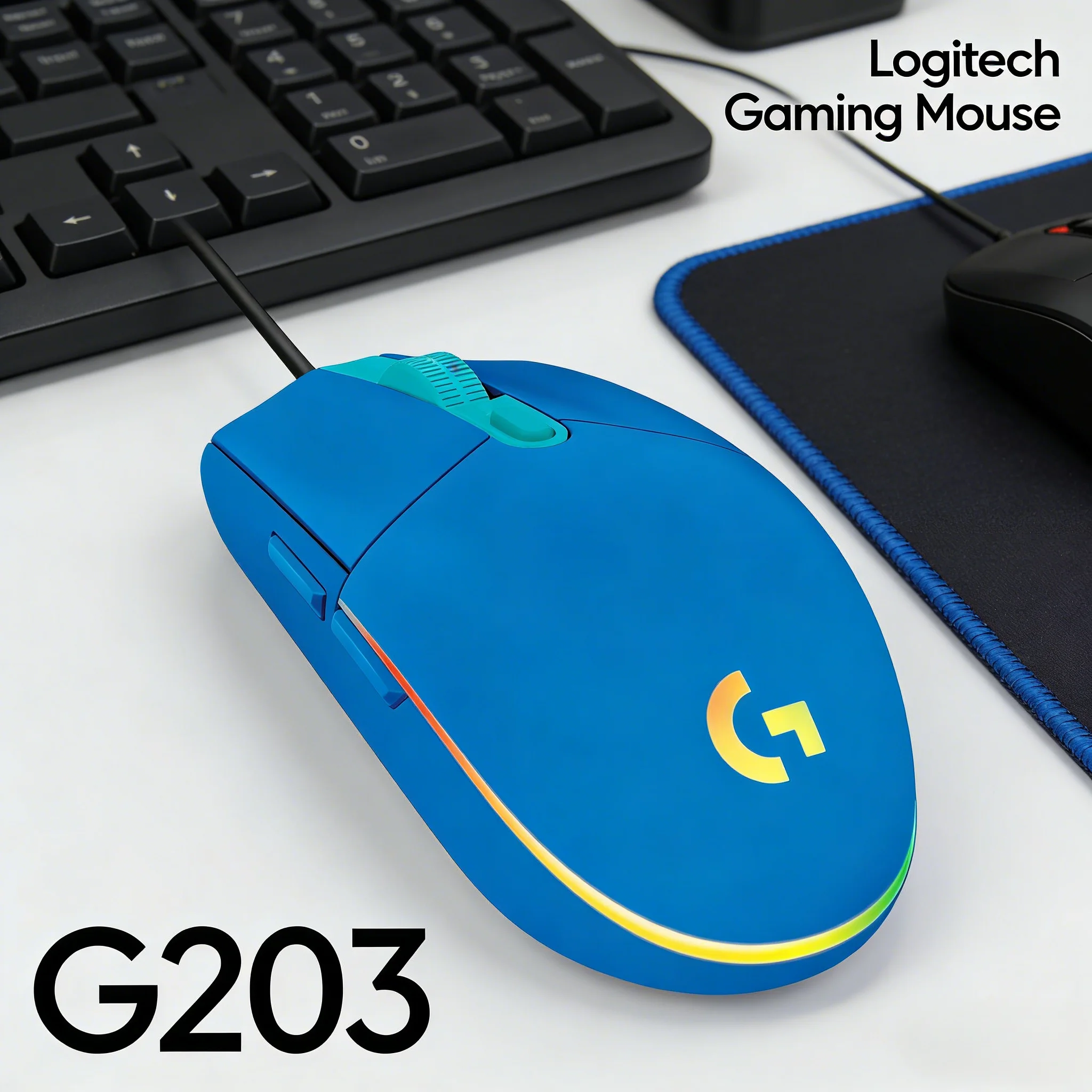 Проводная мышь G203: эргономичный дизайн, удобная для длительной работы
Проводная мышь G203: эргономичный дизайн, удобная для длительной работы