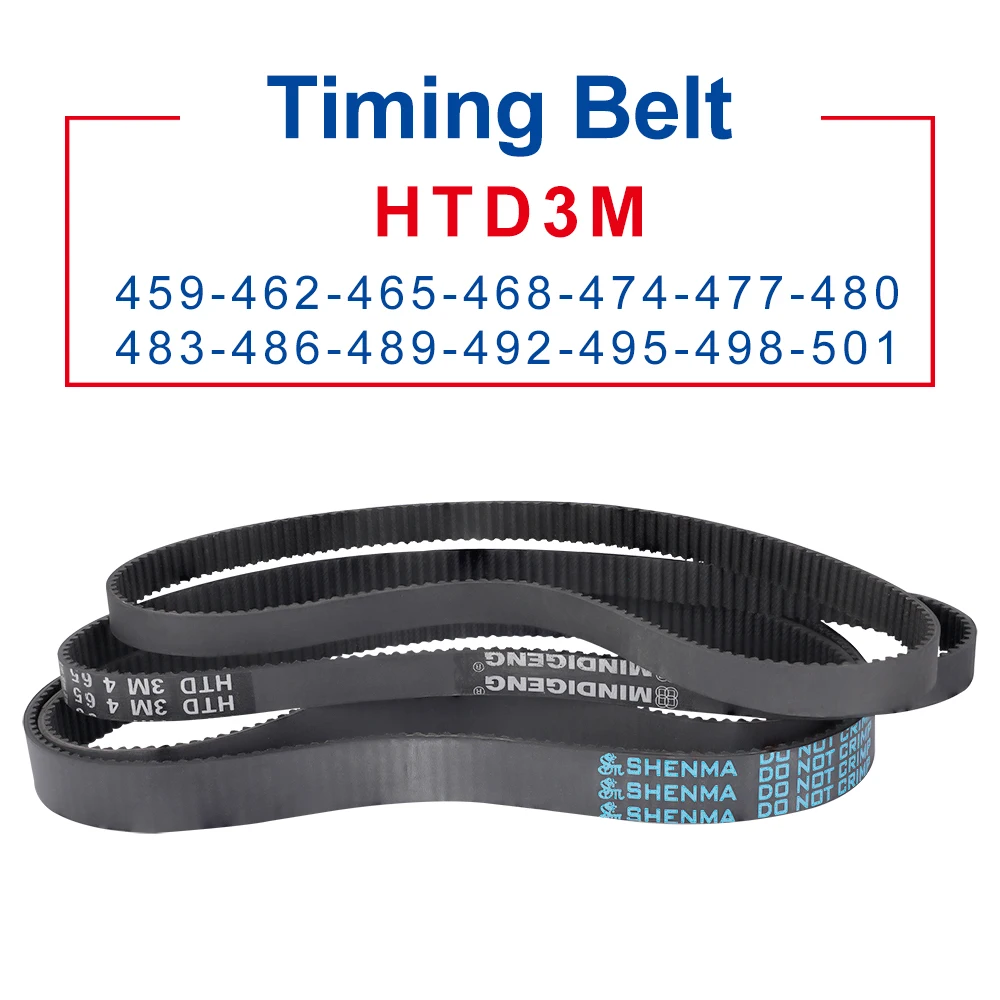 1 Piece Rubber Belt HTD3M Teeth Pitch 3 mm Transmission Belt Length 459/462/465/468/474/477/480/483/486/489/492/495/498/501mm
1 Piece Rubber Belt HTD3M Teeth Pitch 3 mm Transmission Belt Length 459/462/465/468/474/477/480/483/486/489/492/495/498/501mm