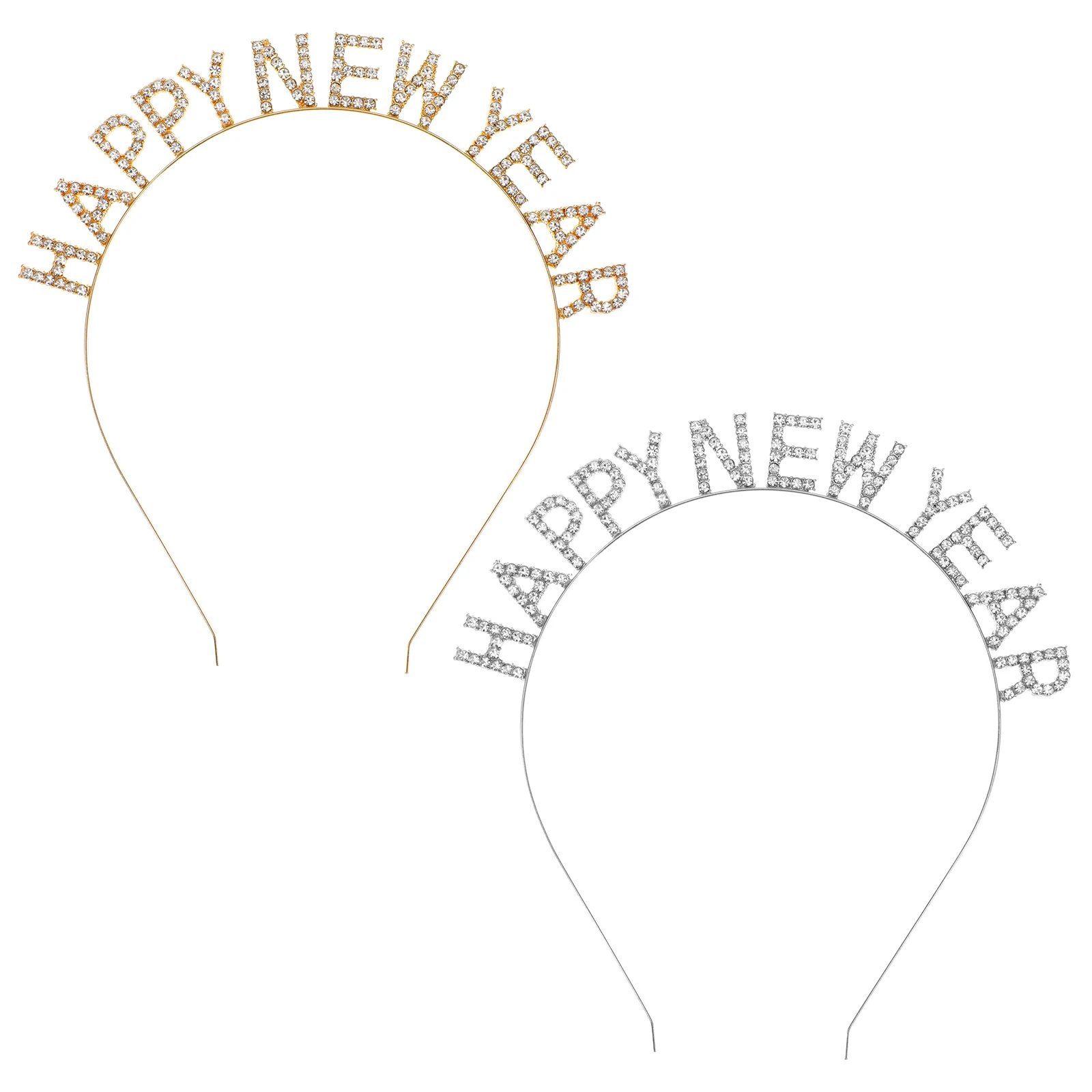 2PCS Rhinestone Headband Gold New Year Party Hairband Christmas Letter Spring Festival Headdress Lightweight Durable
2PCS Rhinestone Headband Gold New Year Party Hairband Christmas Letter Spring Festival Headdress Lightweight Durable