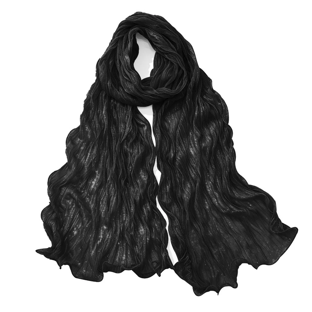 High Qulaity Solid Color Silk Scarf Pearlescent Ruffled Edge Chiffon Hijab Veil Chiffon Long Sunscreen Headscarf Outdoor
High Qulaity Solid Color Silk Scarf Pearlescent Ruffled Edge Chiffon Hijab Veil Chiffon Long Sunscreen Headscarf Outdoor
