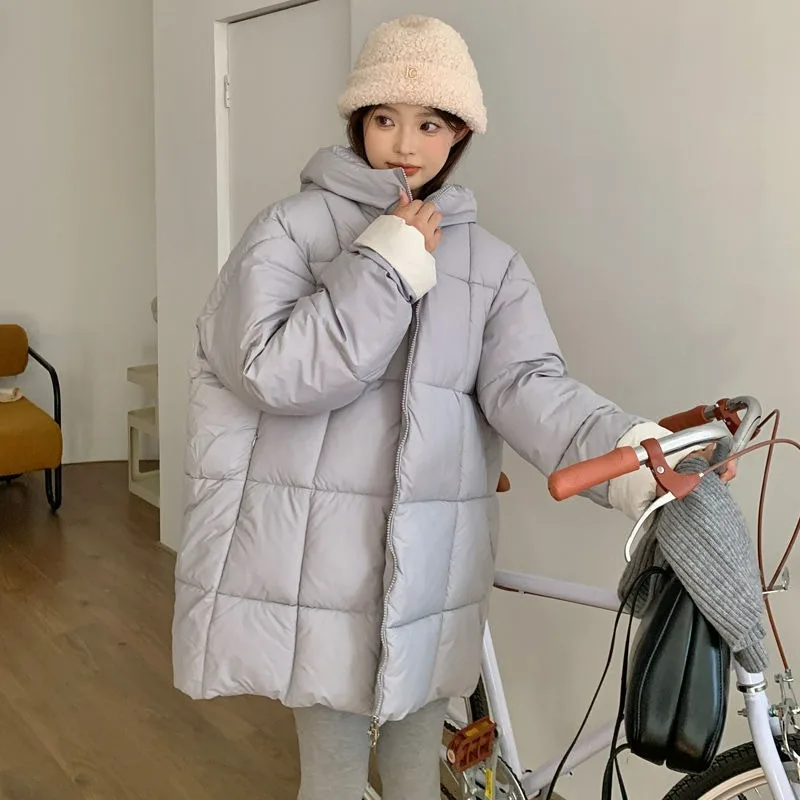 2023 New Women Down Cotton Coat Winter Jacket Female Mid Length Version Parkas Loose Thick Outwear Hooded Leisure Time Overcoat
2023 New Women Down Cotton Coat Winter Jacket Female Mid Length Version Parkas Loose Thick Outwear Hooded Leisure Time Overcoat