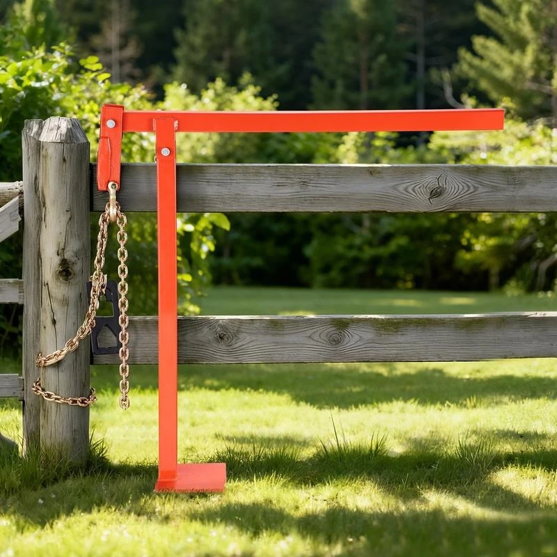 36 in T Post Puller, Heavy Duty Fence Post Pullers with Puller Plate & 47 in Lifting Chain, Labor-Saving T-Post Remover Tool for Round Fence Posts, Sign Posts & Tree Stumps
36 in T Post Puller, Heavy Duty Fence Post Pullers with Puller Plate & 47 in Lifting Chain, Labor-Saving T-Post Remover Tool for Round Fence Posts, Sign Posts & Tree Stumps