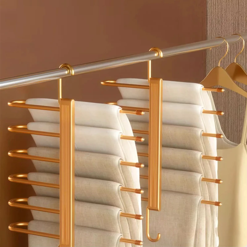 Magic Trouser Hangers Folding 6-layers Non Slip Open-Ended Pants Storage Rack Wardrobe Organizer Aluminium Alloy Pants Hangers
Magic Trouser Hangers Folding 6-layers Non Slip Open-Ended Pants Storage Rack Wardrobe Organizer Aluminium Alloy Pants Hangers