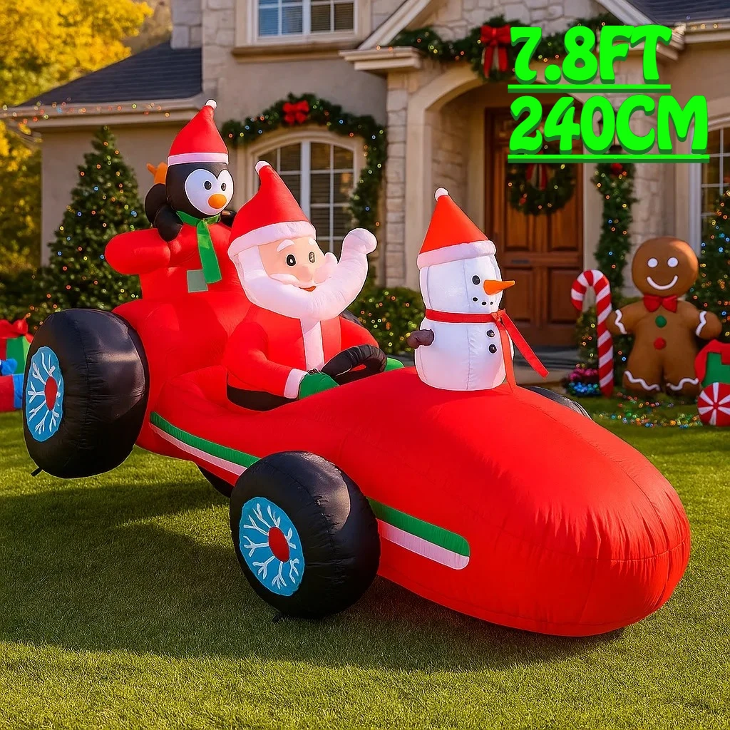 7,8 футов уличные праздничные надувные украшения Санта-Клаус Снеговик Пингвин Рождественский декор двора Рождественский орнамент огни домашняя игрушка
7,8 футов уличные праздничные надувные украшения Санта-Клаус Снеговик Пингвин Рождественский декор двора Рождественский орнамент огни домашняя игрушка