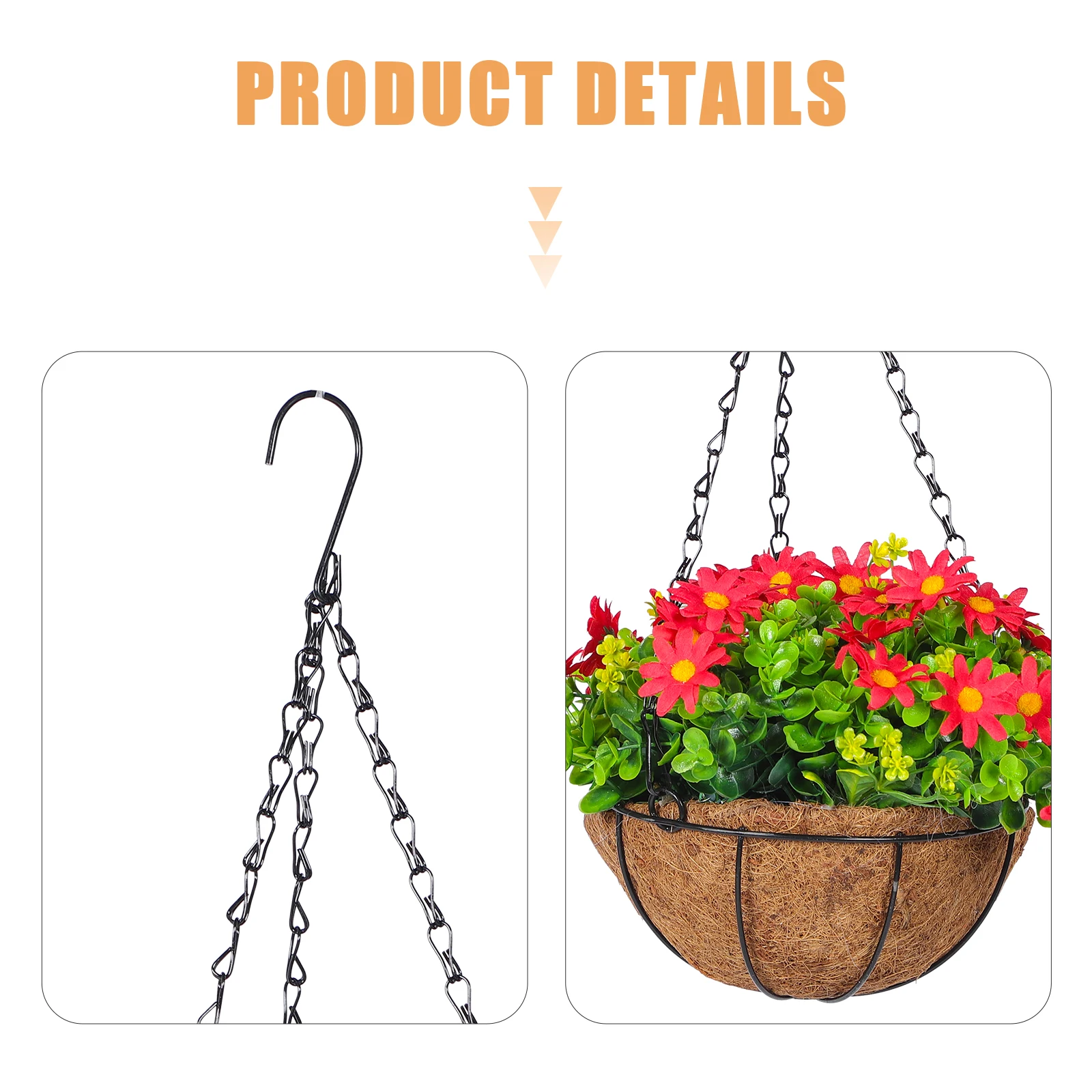 Premium Hanging Fake Flower Basket Garden Decor Indoor Outdoor Artificial Hanging Baskets Decorative Planter For Balcony
Premium Hanging Fake Flower Basket Garden Decor Indoor Outdoor Artificial Hanging Baskets Decorative Planter For Balcony