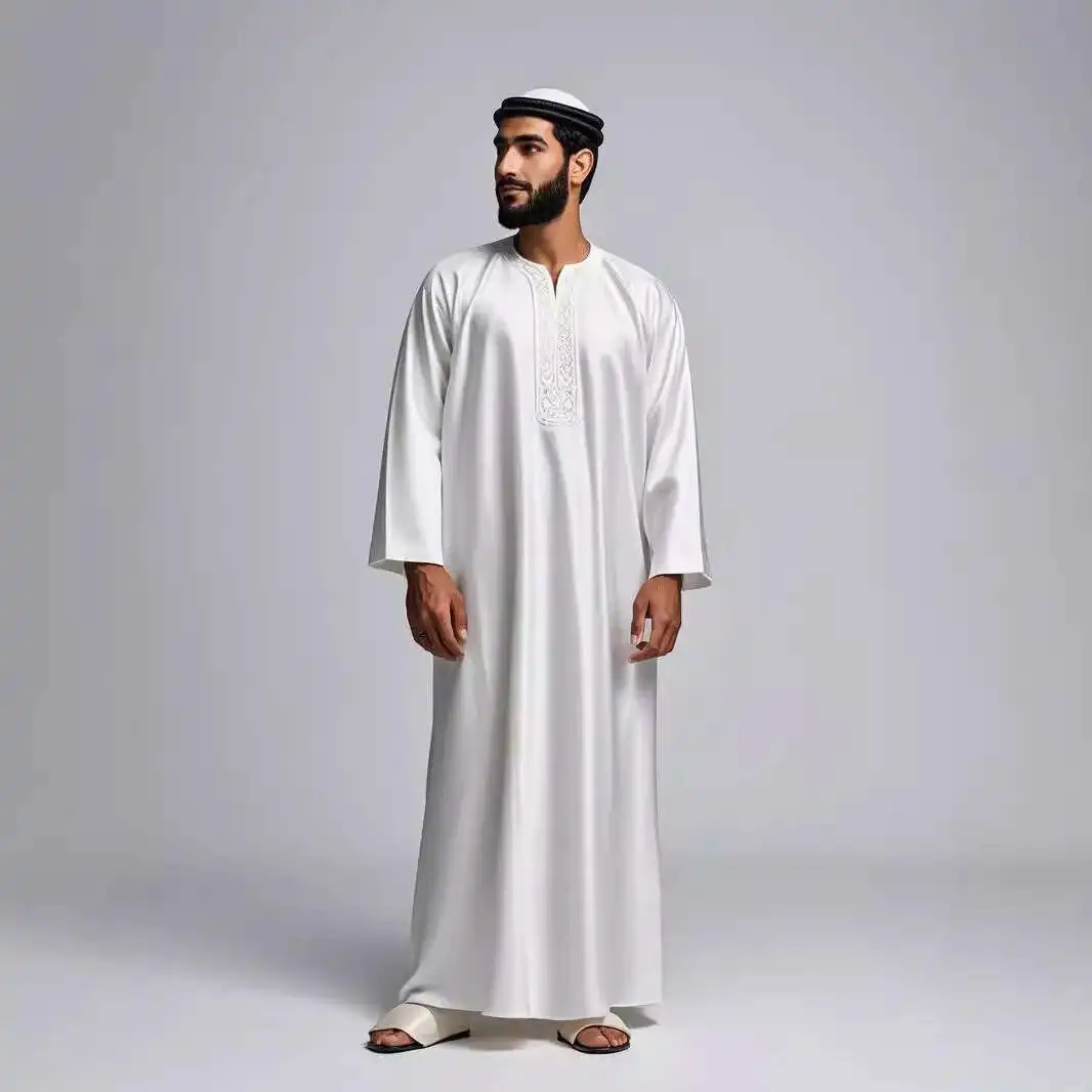 2025 New Ethnic Style Men's Robe Casual Muslim Robe Omani Robe Muslim Long Dress Robe Abaya Ramadan Dubai Luxury Islam Elegant
2025 New Ethnic Style Men's Robe Casual Muslim Robe Omani Robe Muslim Long Dress Robe Abaya Ramadan Dubai Luxury Islam Elegant