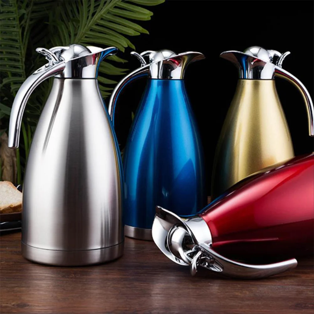 Stainless Steel Thermal Bottle 2L Vacuum Insulated Kettle Silver Leakproof Safe for Coffee Tea Beverage
Stainless Steel Thermal Bottle 2L Vacuum Insulated Kettle Silver Leakproof Safe for Coffee Tea Beverage