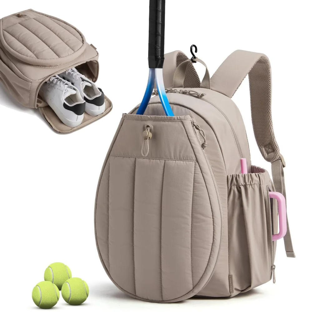 Tennis Badminton Rackets Backpack with Shoe Compartment Holds 2 Rackets Sports Training Gym Fitness Bags Pickleball Rucksack
Tennis Badminton Rackets Backpack with Shoe Compartment Holds 2 Rackets Sports Training Gym Fitness Bags Pickleball Rucksack