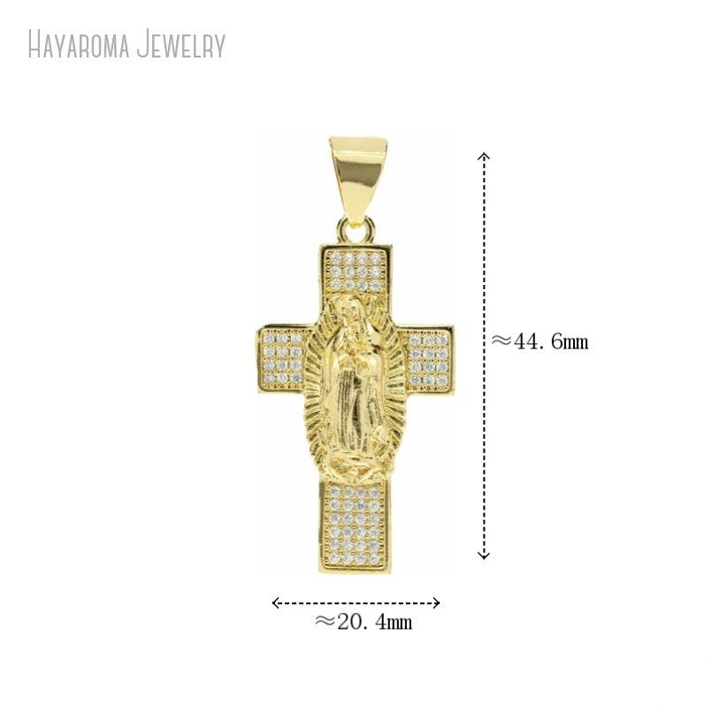 5Pcs Cross Crisscross Our Lady Of Guadalupe Gold Color Invisible Setting Metal Cubic Zirconia Wholesale Copper Pendant
5Pcs Cross Crisscross Our Lady Of Guadalupe Gold Color Invisible Setting Metal Cubic Zirconia Wholesale Copper Pendant