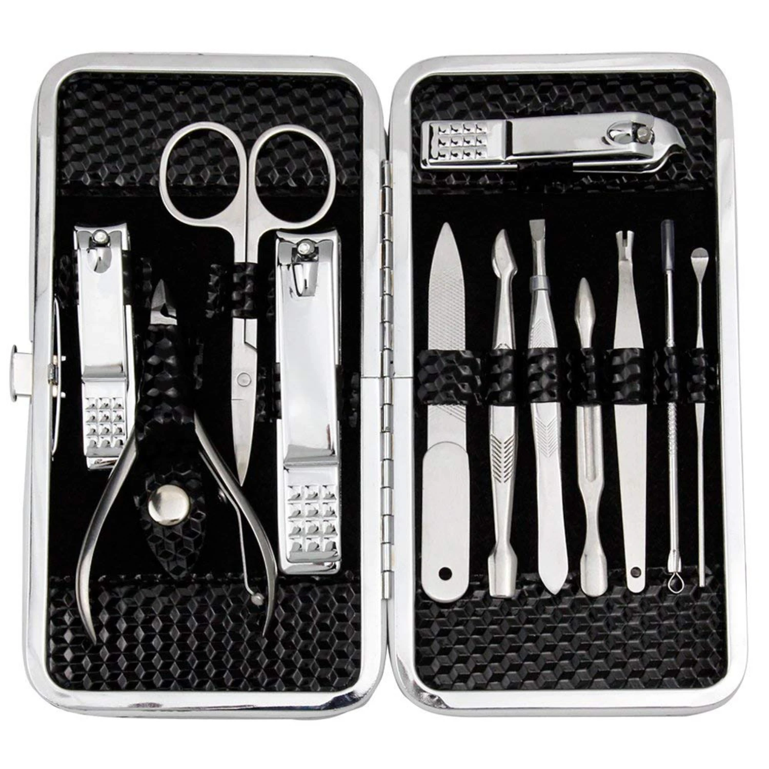 Luxurious deluxe manicure set for a fabulous nail care experience. Achieve flawless and perfectly groomed nails with this top-of
Luxurious deluxe manicure set for a fabulous nail care experience. Achieve flawless and perfectly groomed nails with this top-of