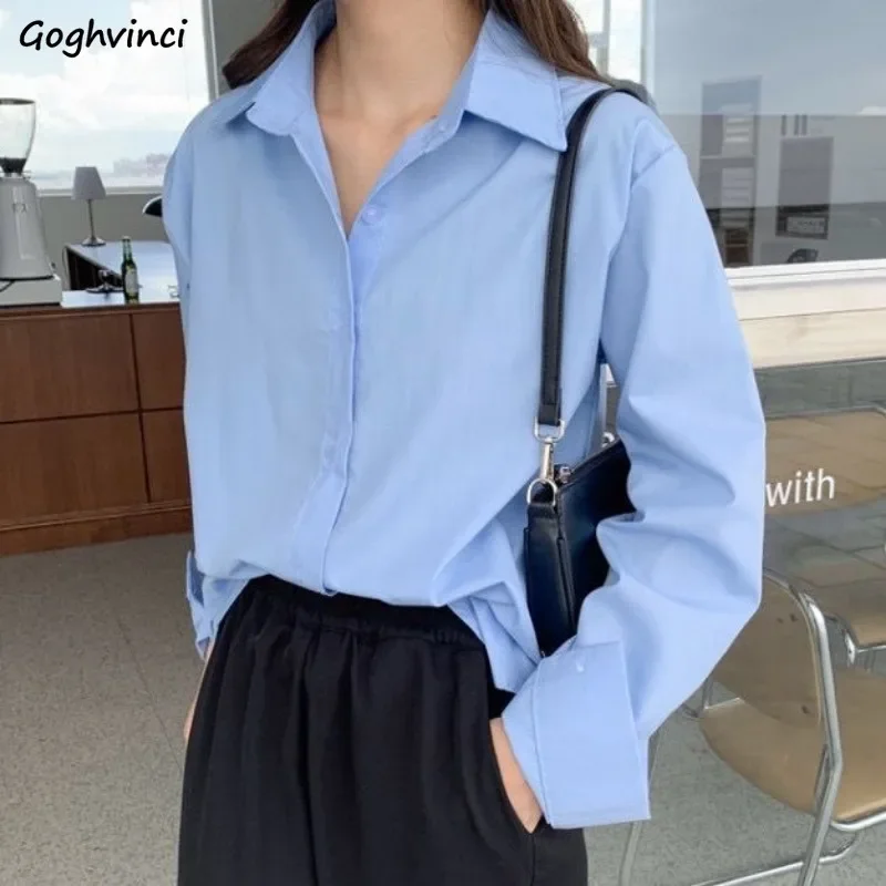 Shirts Women Solid Tops Korean Style Spring Loose All-match Casual Leisure Students Preppy Fashion Clean Fit Chic Plus Size 8XL
Shirts Women Solid Tops Korean Style Spring Loose All-match Casual Leisure Students Preppy Fashion Clean Fit Chic Plus Size 8XL