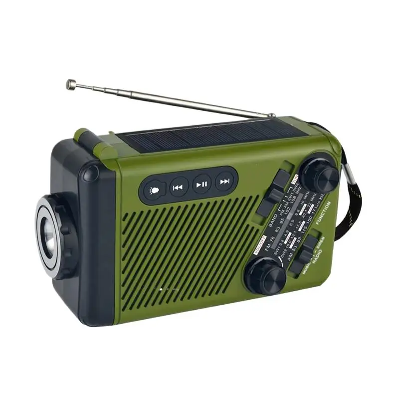 Multifunctional Solar Hand Crank Radio FM AM Weather Radio 2000mAh USB Charging Emergency LED Flashlight U disk lighting
Multifunctional Solar Hand Crank Radio FM AM Weather Radio 2000mAh USB Charging Emergency LED Flashlight U disk lighting