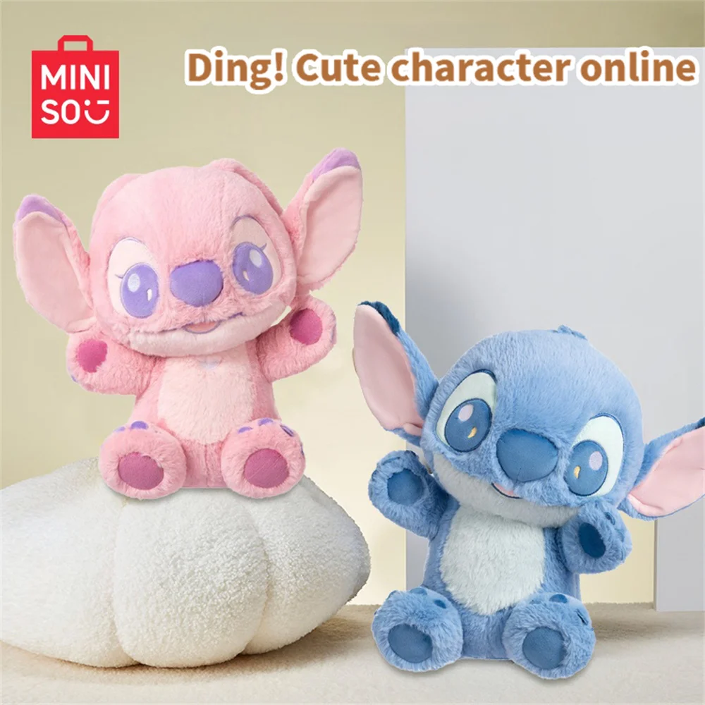 MINISO Disney Stitch & куклы-ангелы, милая мультяшная плюшевая подушка, детский компаньон для сна, украшение для спальни, плюшевые детские игрушки 
MINISO Disney Stitch & куклы-ангелы, милая мультяшная плюшевая подушка, детский компаньон для сна, украшение для спальни, плюшевые детские игрушки