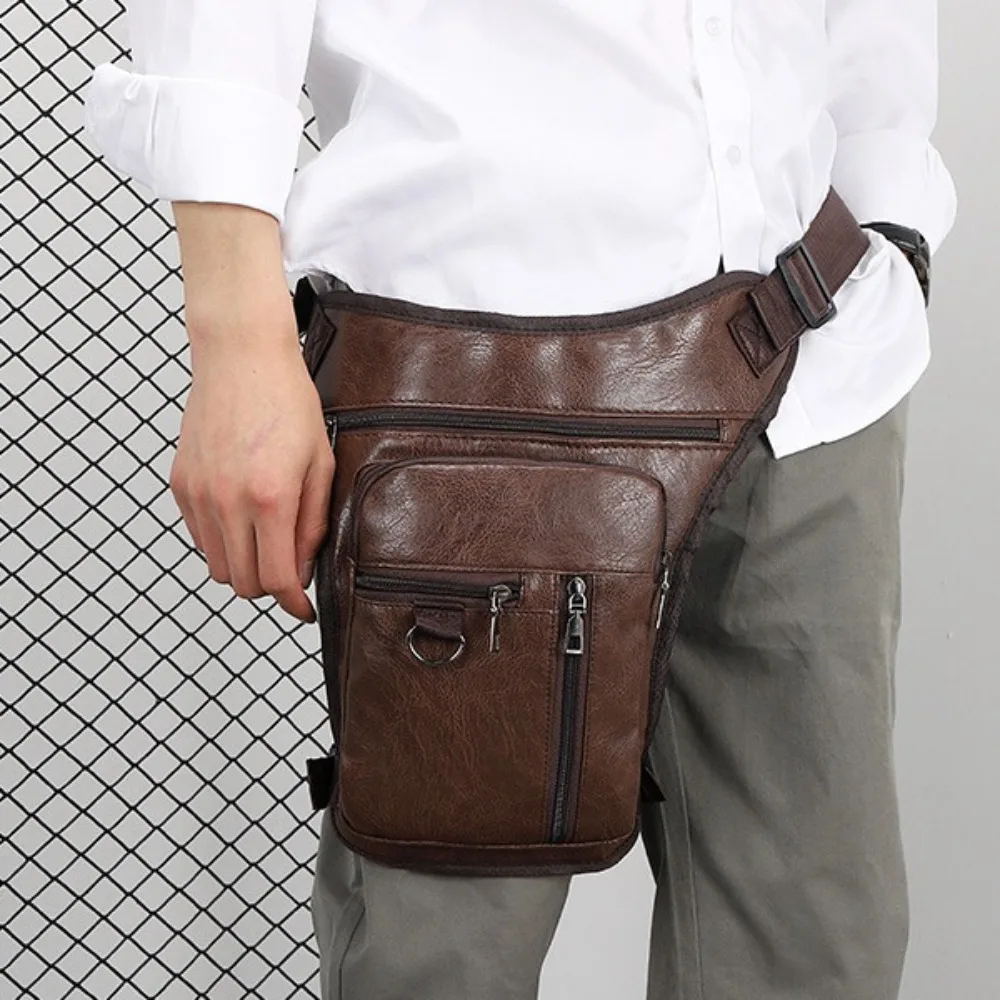 PU Leather Man's Leather Waist Bag Large-capacity Multi Pocket Multifunctional Sports Bag Single Shoulder Waterproof
PU Leather Man's Leather Waist Bag Large-capacity Multi Pocket Multifunctional Sports Bag Single Shoulder Waterproof