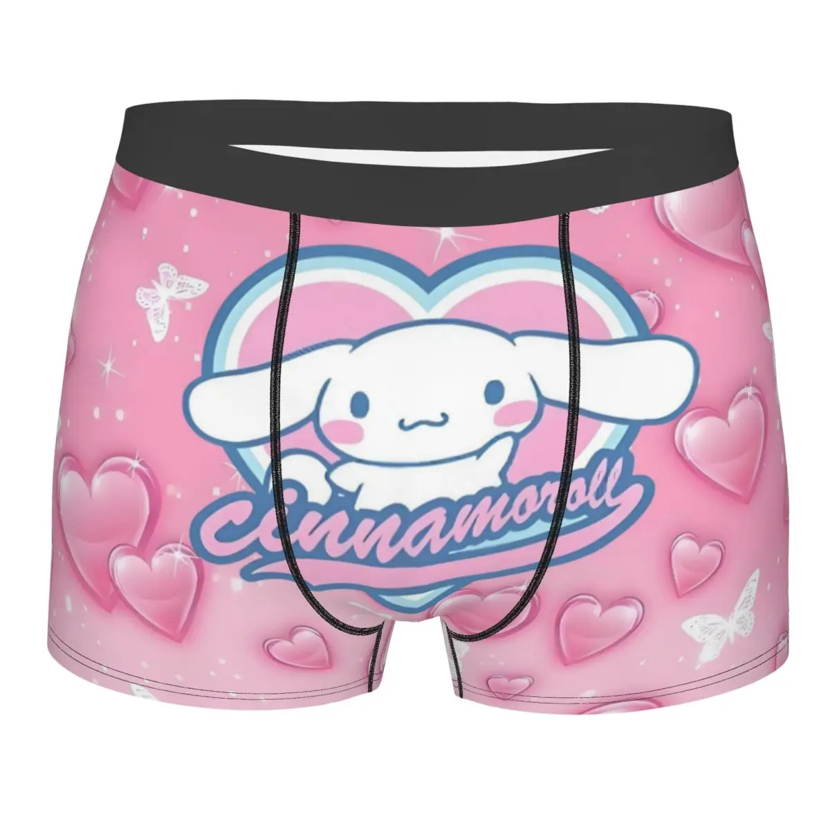 Нижнее белье в стиле аниме Sanrio Heart Cinnamoroll по индивидуальному заказу, мужские трусы-боксеры с милым мультяшным принтом, дышащие трусы
Нижнее белье в стиле аниме Sanrio Heart Cinnamoroll по индивидуальному заказу, мужские трусы-боксеры с милым мультяшным принтом, дышащие трусы