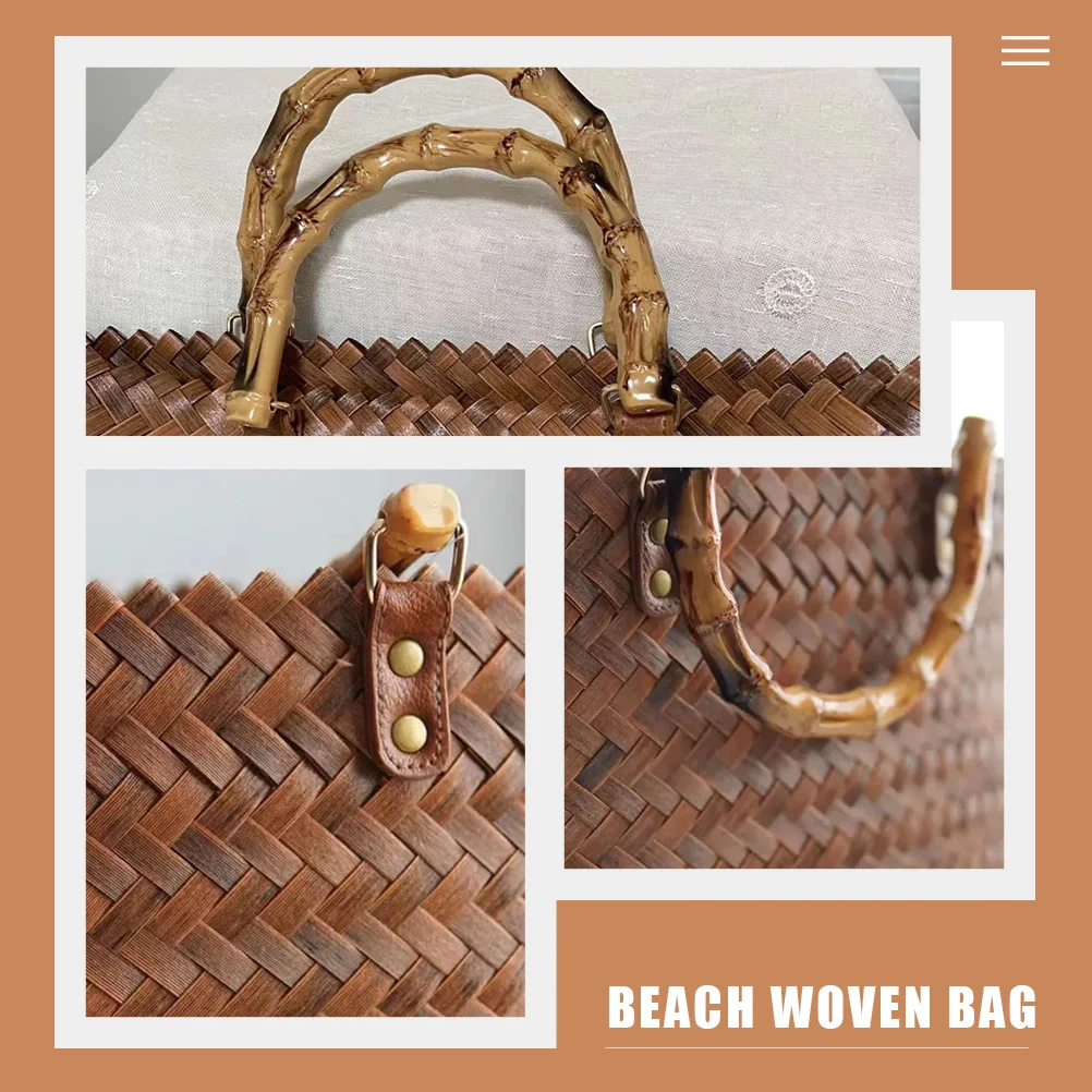 Retro Large Picnic Straw Woven Bag Capacity Vintage Medium Size Basket Beach Picnic Straw Woven Tote Storage
Retro Large Picnic Straw Woven Bag Capacity Vintage Medium Size Basket Beach Picnic Straw Woven Tote Storage