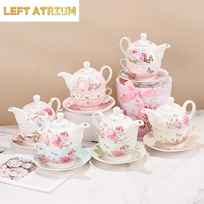 Porcelain Teapot Teacup Saucer Set Chinese Flower Design Coffee Tea Pot Cup for One Set
Porcelain Teapot Teacup Saucer Set Chinese Flower Design Coffee Tea Pot Cup for One Set