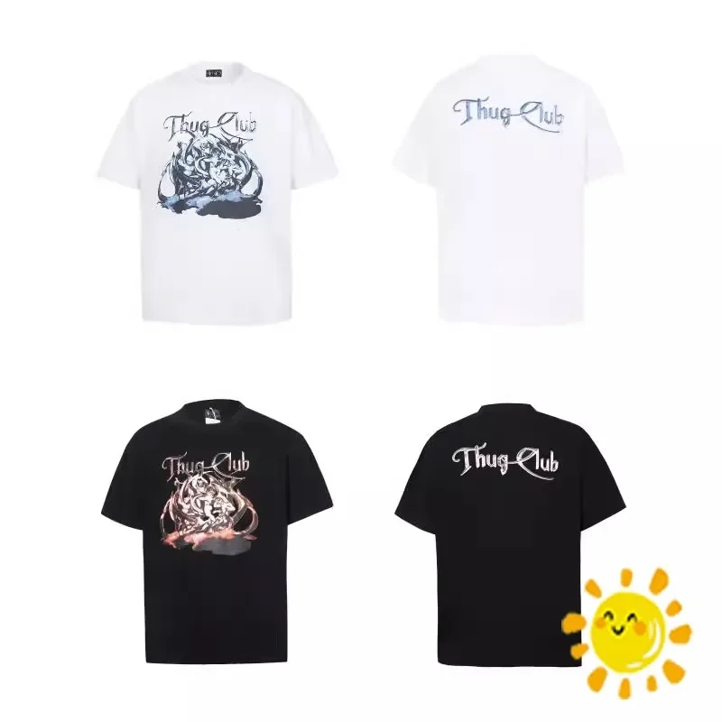 New Style Streetwear Black White Thug Club T-Shirt Men Women Unisex Vintage Oversized T Shirt Tee Tops
New Style Streetwear Black White Thug Club T-Shirt Men Women Unisex Vintage Oversized T Shirt Tee Tops