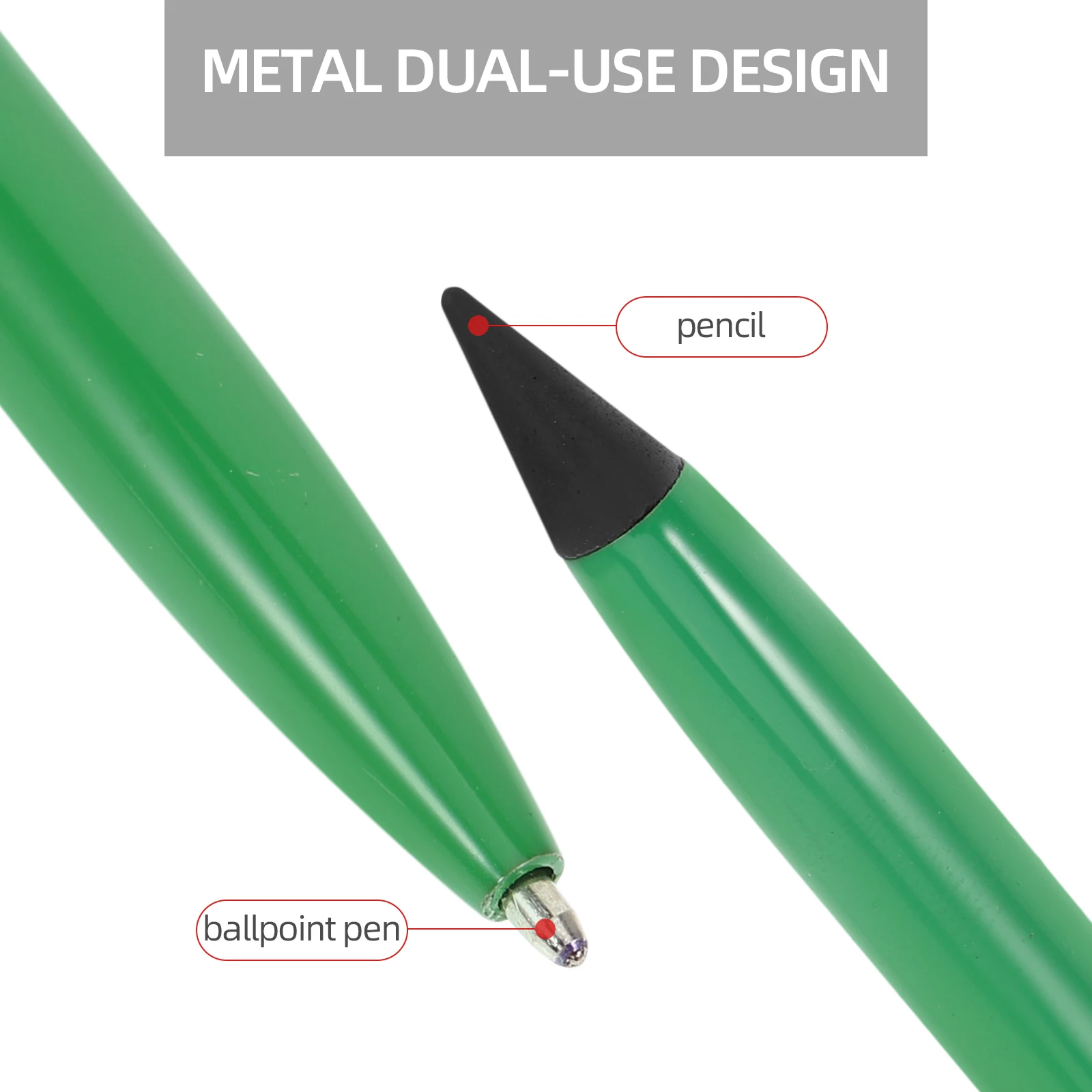 3 Pcs No Sharpened Pencil Ballpoint Erasable Colored Pencils Everlasting with Eraser Drawing Metal Kindergarten
3 Pcs No Sharpened Pencil Ballpoint Erasable Colored Pencils Everlasting with Eraser Drawing Metal Kindergarten