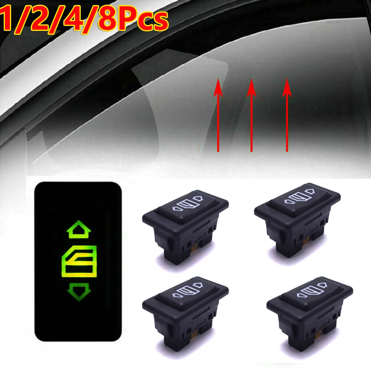 1/2/4/8Pc Universal 6 Pin Car Button Switch Electric Power Controller Window DC12 24V Kit Auto Car Switch Accessories 10A ON/OFF
1/2/4/8Pc Universal 6 Pin Car Button Switch Electric Power Controller Window DC12 24V Kit Auto Car Switch Accessories 10A ON/OFF
