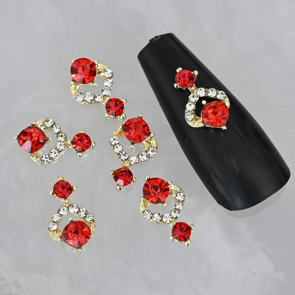 10Pcs Jewelry Nail Charm Metal Alloy Gold Rhinestone 7 Colors Nail Charms for Crafts DIY-ing Nail Decoration 3D Necklace Diamond
10Pcs Jewelry Nail Charm Metal Alloy Gold Rhinestone 7 Colors Nail Charms for Crafts DIY-ing Nail Decoration 3D Necklace Diamond