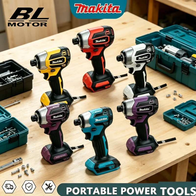 Makita DTD173 Brushless Impact Driver 180 N·M, Rechargeable Cordless Electric Drill Power Tool for 18V Battery, Wood Bolt T-Mode
Makita DTD173 Brushless Impact Driver 180 N·M, Rechargeable Cordless Electric Drill Power Tool for 18V Battery, Wood Bolt T-Mode