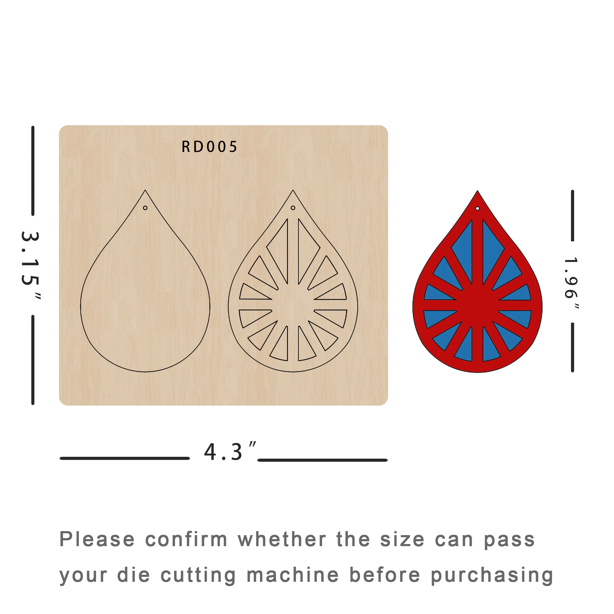 Leather Earring Die Cuts, DIY Handcraft Scrapbooking, Wooden Dies Cutting, Laser Mold, New
Leather Earring Die Cuts, DIY Handcraft Scrapbooking, Wooden Dies Cutting, Laser Mold, New